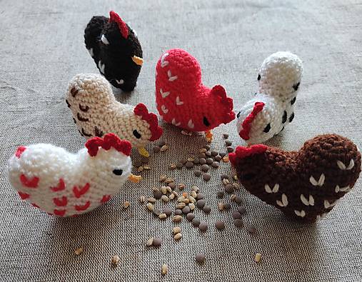 Dekorácie - Sliepočky kropenaté - 17297144_