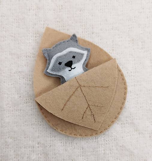 Hračky - Lístok so zvieratkom (mýval) - 17296544_