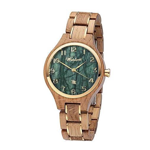 Náramky - Dámske drevené hodinky Wine Princess Vert - 17297924_