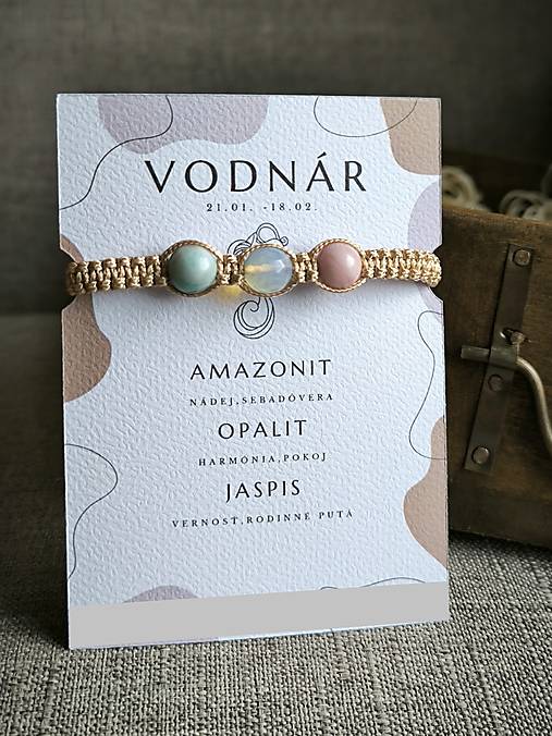 Vodnár - Náramok podľa znamenia