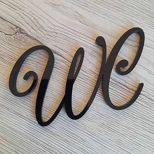 Tabuľky - WC nápis na označenie dverí z plexiskla - 17297747_