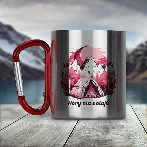 Nádoby - HORY MA VOLAJÚ nerezový termo hrnček - 17296411_