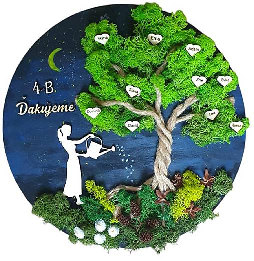 Dekorácie - Strom života - darček pre pani učiteľku - 17300315_