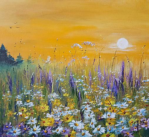 Obrazy - Obraz "Letná lúka", 30x27.5cm - 17298536_