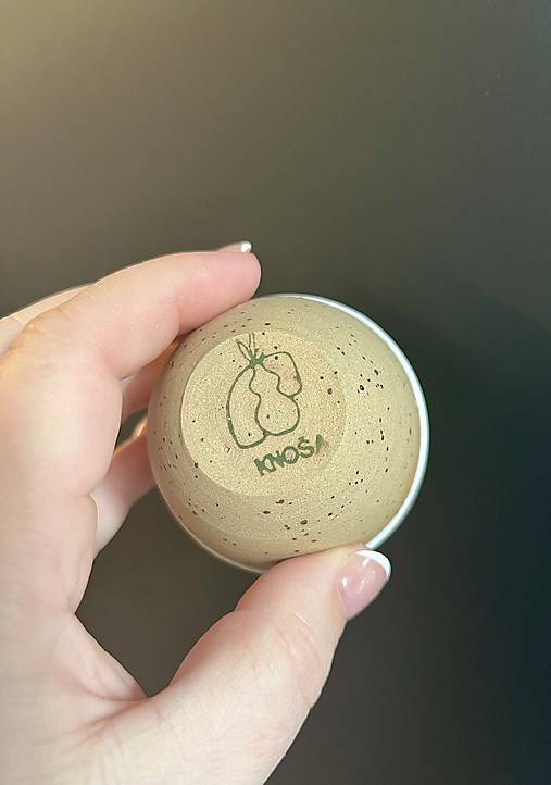 Espresso pohárik (biela) kamenina