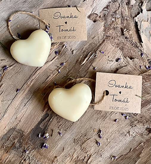 Darčeky pre svadobčanov - Darček pre svadobčanov- prírodné mydlo - 17299568_