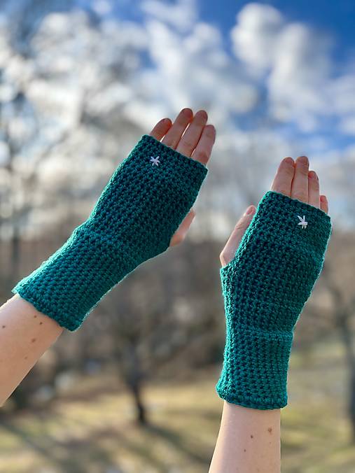 Rukavice - Rukavice s hviezdičkami - 17303486_