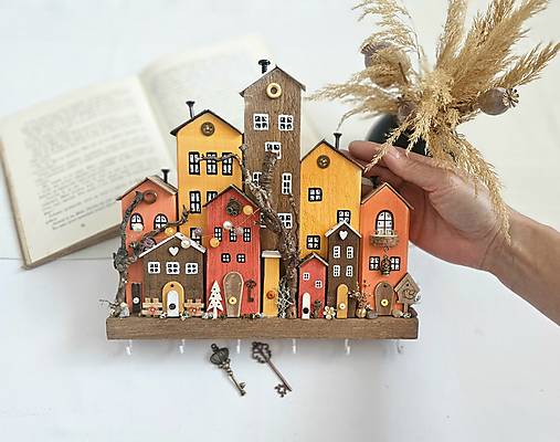 Nábytok - Vešiak na kľúče ,,Rozprávkovo,, - 17303898_