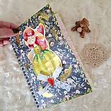Papiernictvo - Melónová víla - handmade skicárik - akvarelové papiere - 17302600_