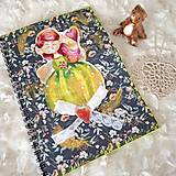 Papiernictvo - Melónová víla - handmade skicárik - akvarelové papiere - 17302601_