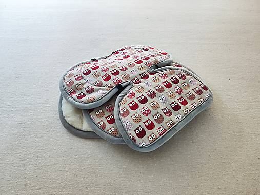 Detský textil - VLNIENKA zmenšovacia vložka do autosedačky Joie Steadi 100% Merino top super wash Natural Sovička beige - 17301941_