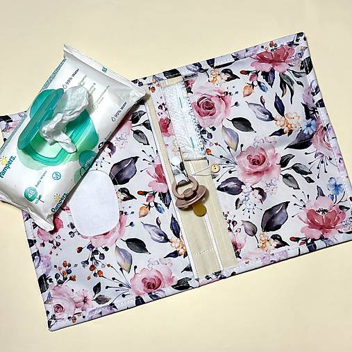 Detské doplnky - Šípková Ruženka - plienkovník 2 dielny VODEODOLNÝ - 17307941_