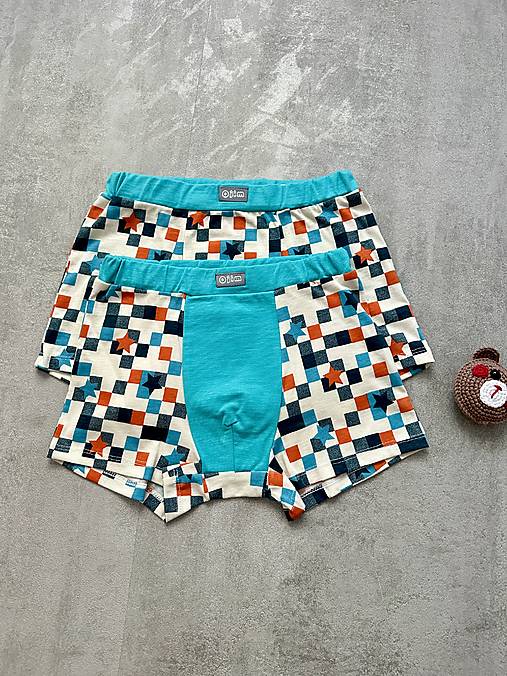 Detské oblečenie - Bavlnené chlapčenské boxerky 128/134 - 17304512_