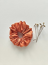 Ozdoby do vlasov - Basic MAXI scrunchie (Oranžová II.) - 17304669_
