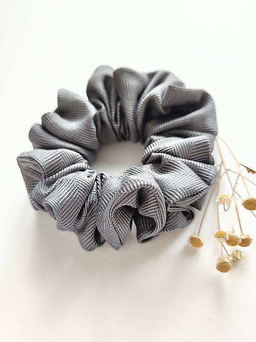 Basic MAXI scrunchie (Šedá)