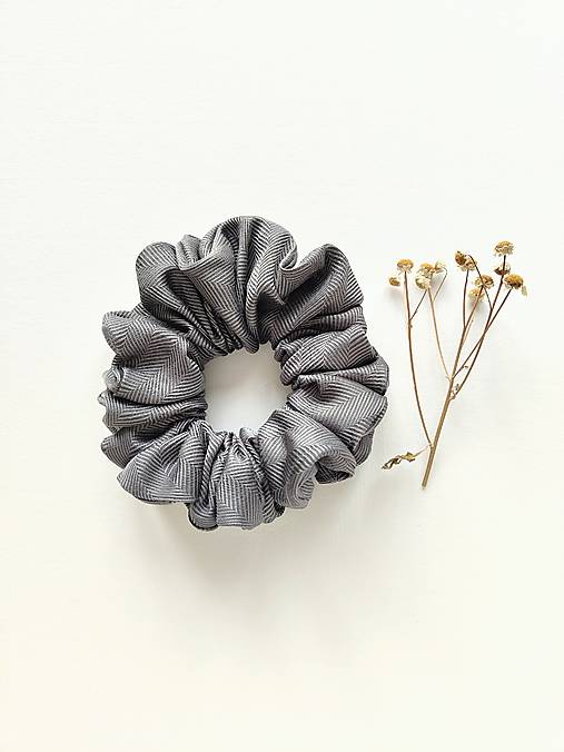 Basic MAXI scrunchie (Šedá)