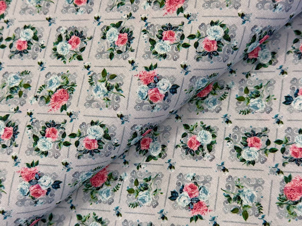 ❤️100% BAVLNA FRANCÚZSKO ❤️RUŽIČKY❤️