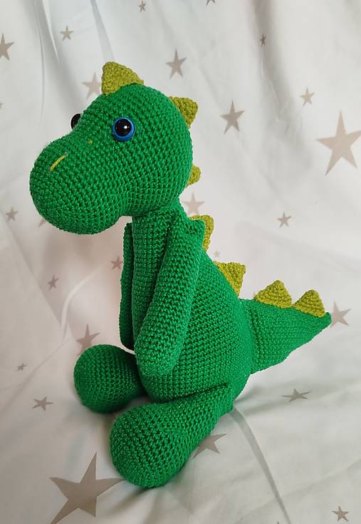 Hračky - Háčkovaný   Dinosaurus ihneď k odberu - 17304876_
