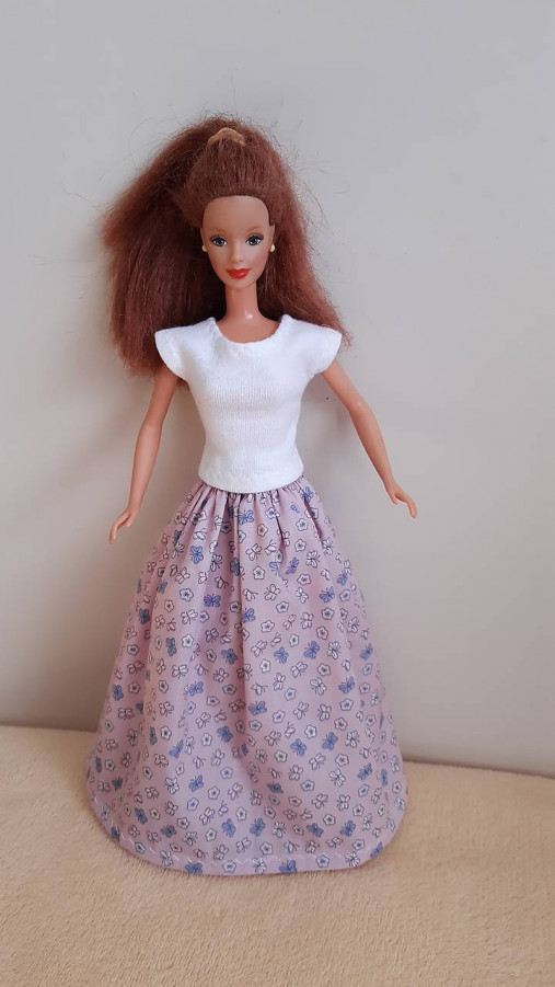 Hračky - Dlhá sukňa pre barbie - 17305608_