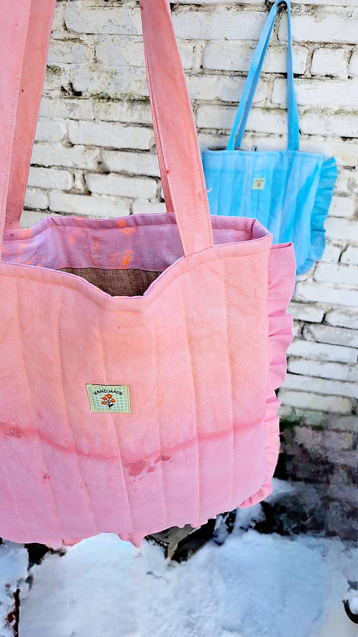 Kabelka růžová s kanýrem