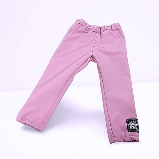 Detské oblečenie - Softshellové nohavice - basic pink new - 17308122_