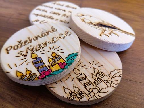 Dekorácie - Drevené kruhové plátky - výroba na mieru - 10 ks - 17308744_