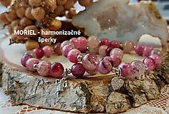 Náramky - Náramok HEMIMORFIT a KREMEŇ JAHODOVÝ (proti úzkosti a stresu)  - 17308351_