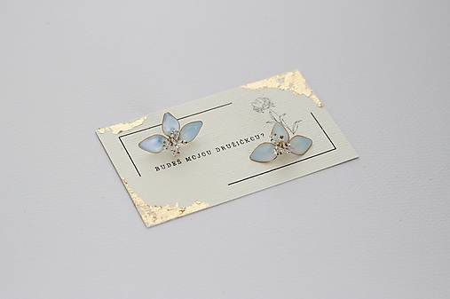 Náušnice pre družičky – nežný darček od nevesty (Svetlomodrá)