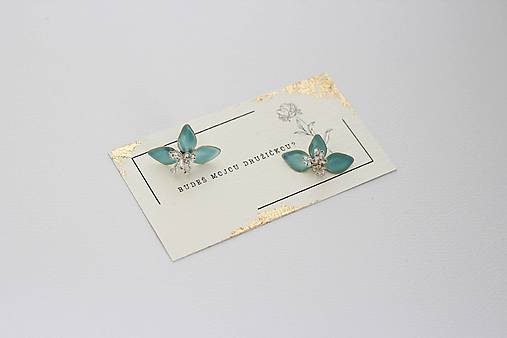 Náušnice pre družičky – nežný darček od nevesty (Jemná tyrkysová)