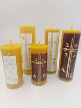 Sviečky - Rodinný paškál č.8 - točený s medzistienok - 17312034_