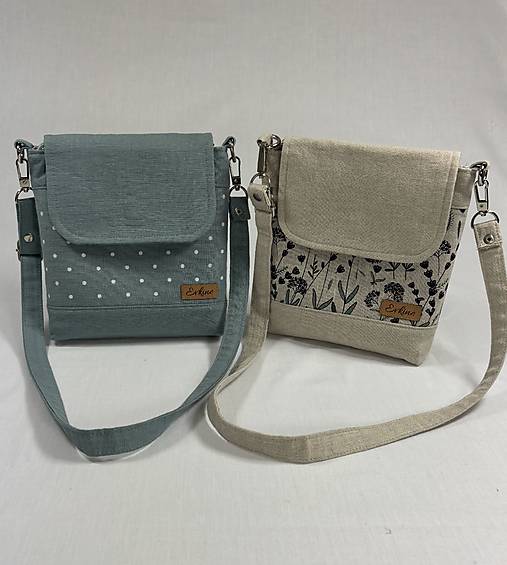 Kabelky - Detská ľanová kabelka - 17312323_