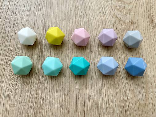 Materiál ručne robený - Silikónové korálky - icosahedron - 14mm - 17312699_