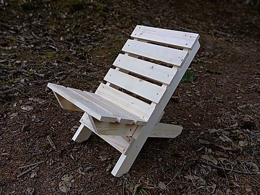 Nábytok - Skladacia drevená sedačka - 17314958_