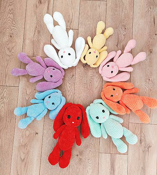 Hračky - Zajko (Ružová) - 17315434_