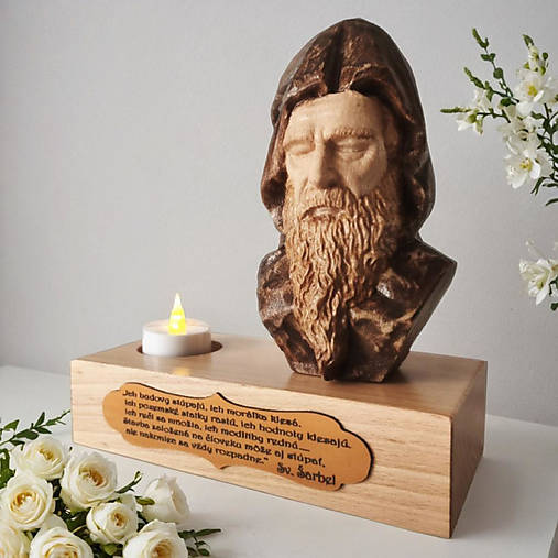 Dekorácie - Busta sv. Šarbela - 17320844_