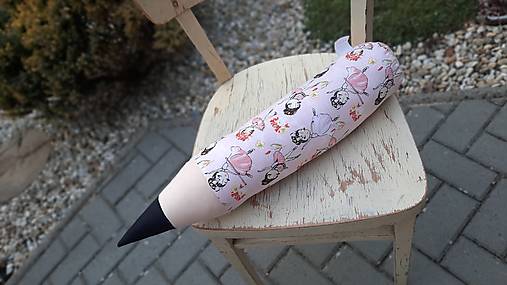 Detský textil - vankúš ceruzka (Baletky) - 17320678_