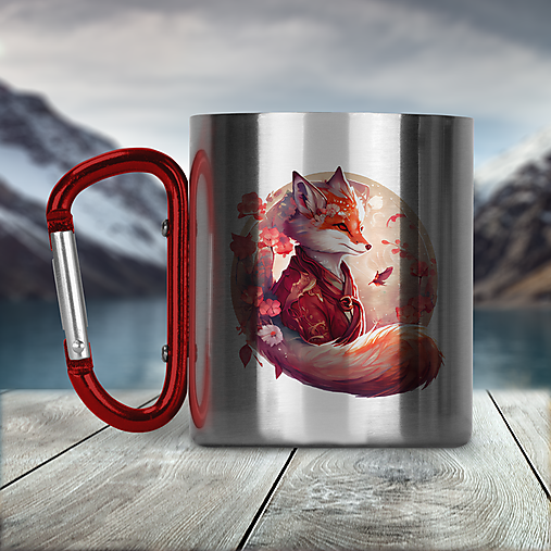 Nádoby - LÍŠKA nerezový termo hrnček - 17320540_