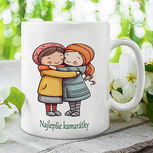 Nádoby - NAJLEPŠIE KAMARÁTKY  keramický hrnček  - 17320603_