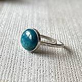 Prstene - Apatite Ag925 Silver Ring  / Strieborný prsteň so apatitom E018 - 17324177_