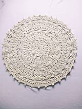 Úžitkový textil - Háčkovaný koberec MANDALA - 17324427_