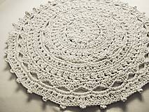 Úžitkový textil - Háčkovaný koberec MANDALA - 17324428_