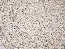 Úžitkový textil - Háčkovaný koberec MANDALA - 17324429_