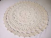 Úžitkový textil - Háčkovaný koberec MANDALA - 17324430_