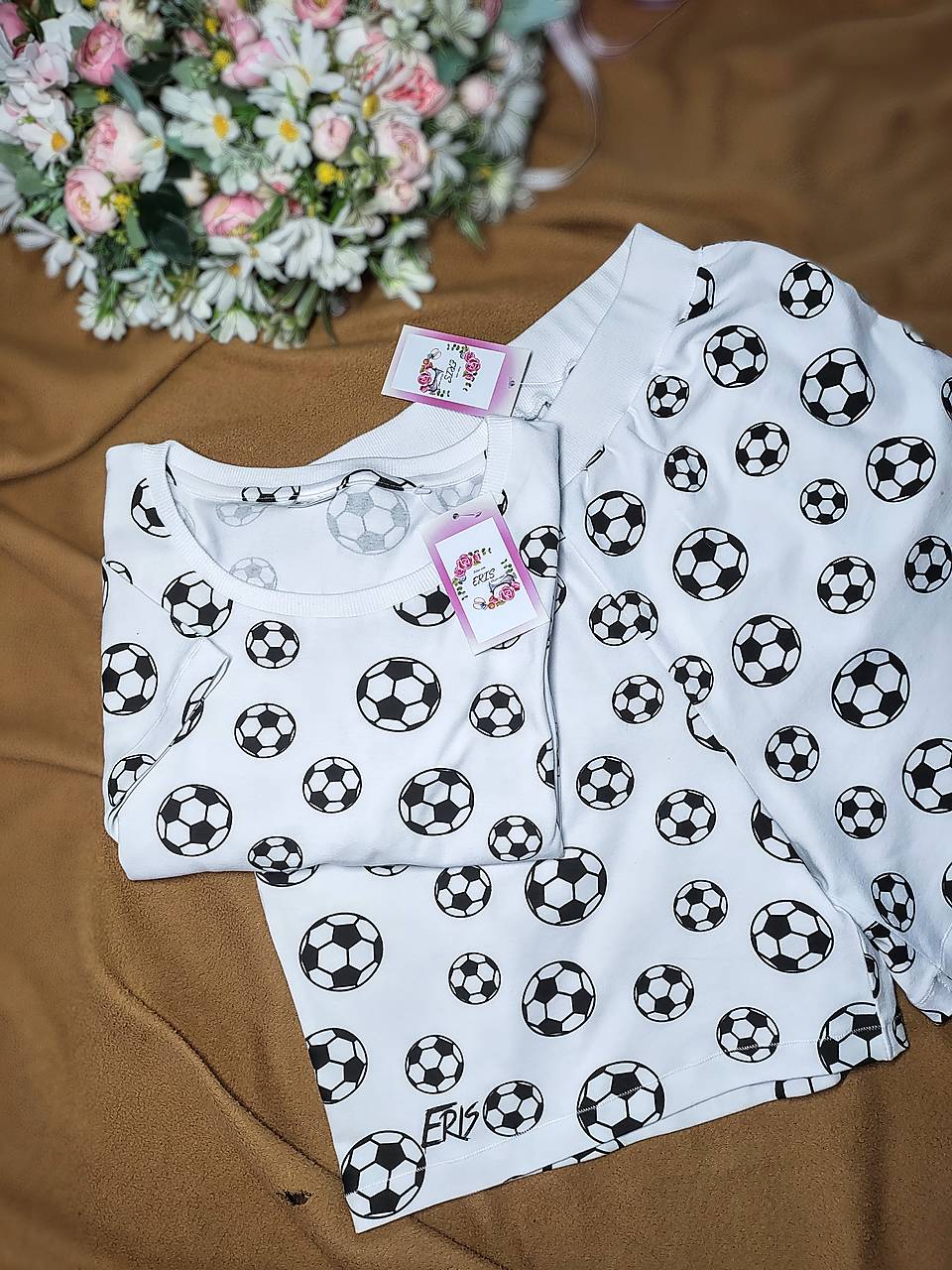 Pyžamo FUTBALKY - PÁNSKE krátke 