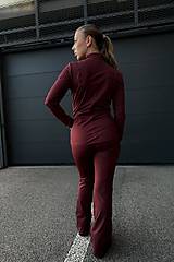 Mikiny - Termo bundička BURGUNDY - 17322740_