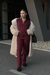 Mikiny - Termo bundička BURGUNDY - 17322745_