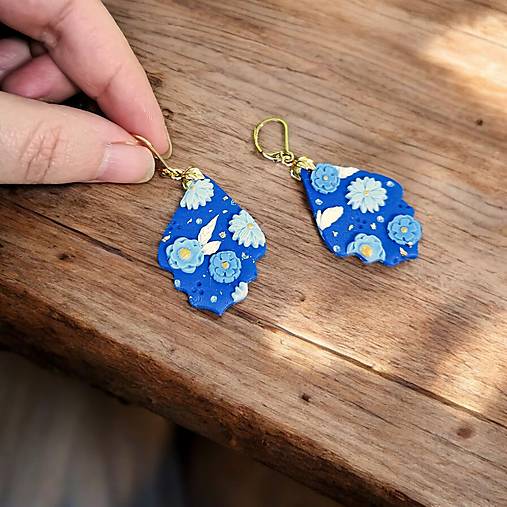 Náušnice - Jarné kvetinové náušnice  (Krojené (chirurg. oceľ)) - 17324810_