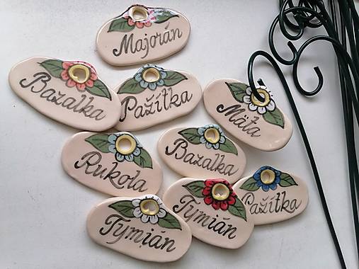 Dekorácie - Keramický bylinkový zapich...  - 17324202_