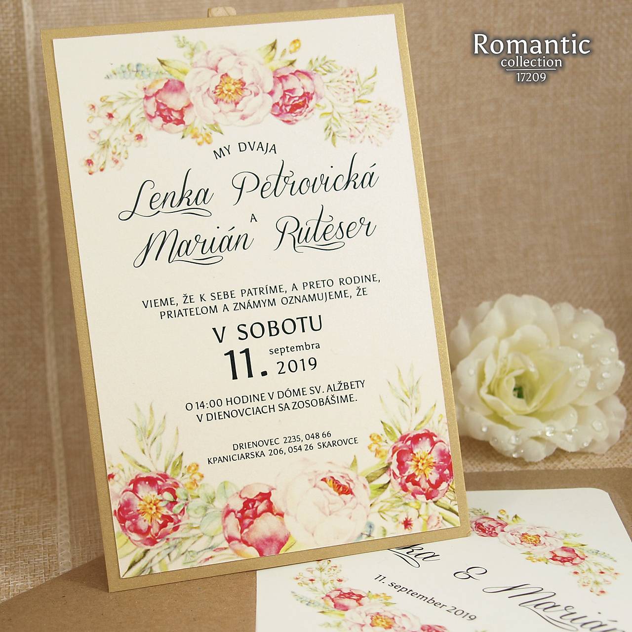 svadobné oznámenia C17209