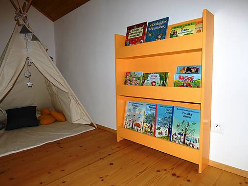 Nábytok - Montessori knižnica (Farba podľa výberu) - 17324528_